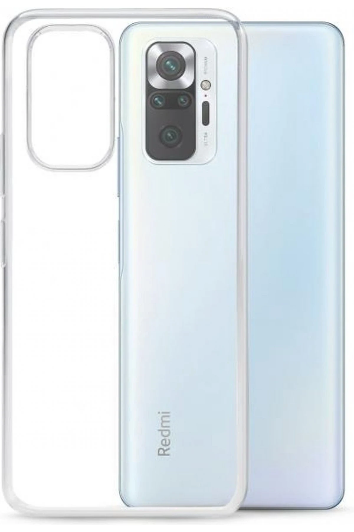 Newface Xiaomi Redmi Note 10 Kılıf Lüx Şeffaf Silikon