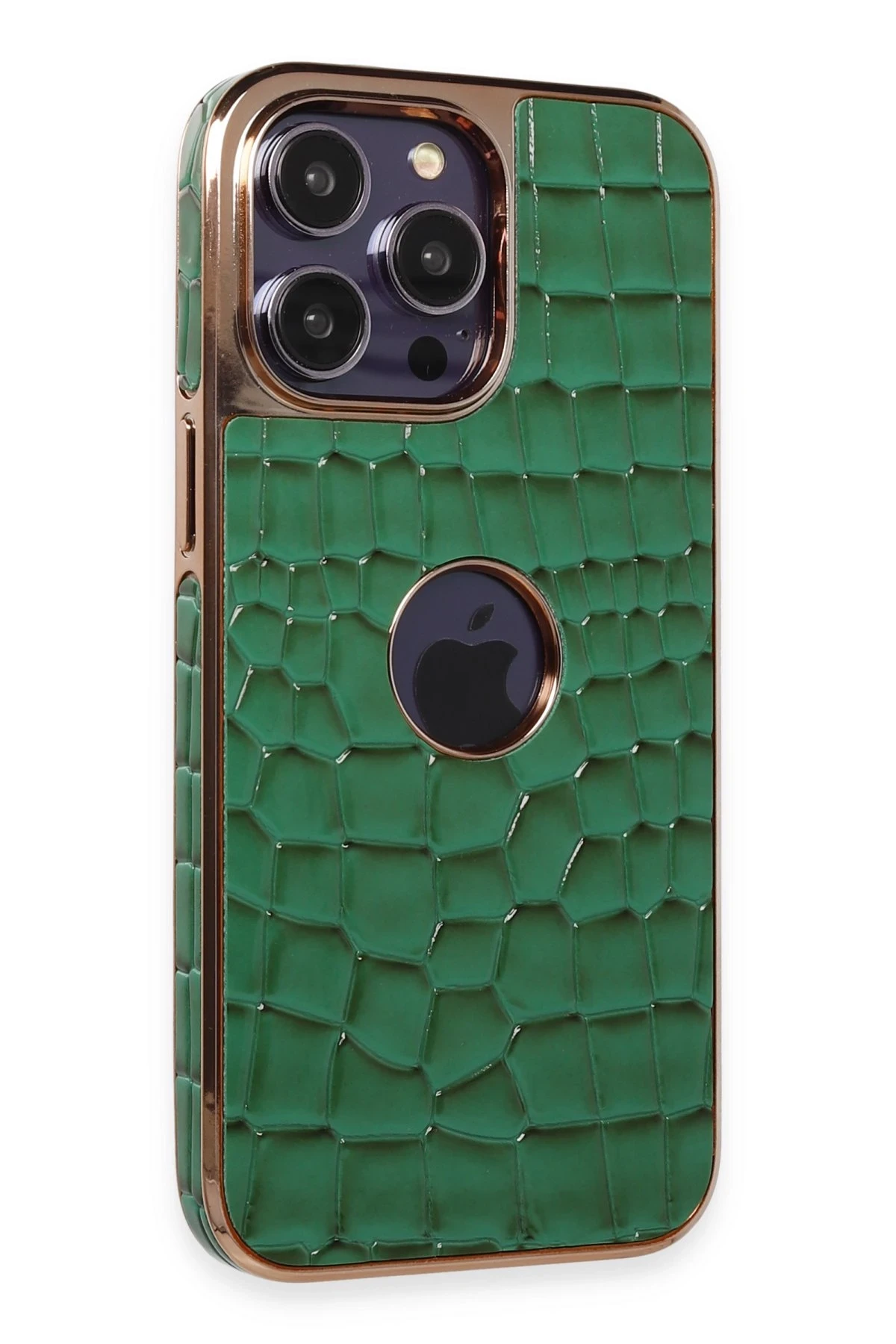 Newface iPhone 14 Pro Kılıf Snake Kapak - Koyu Yeşil