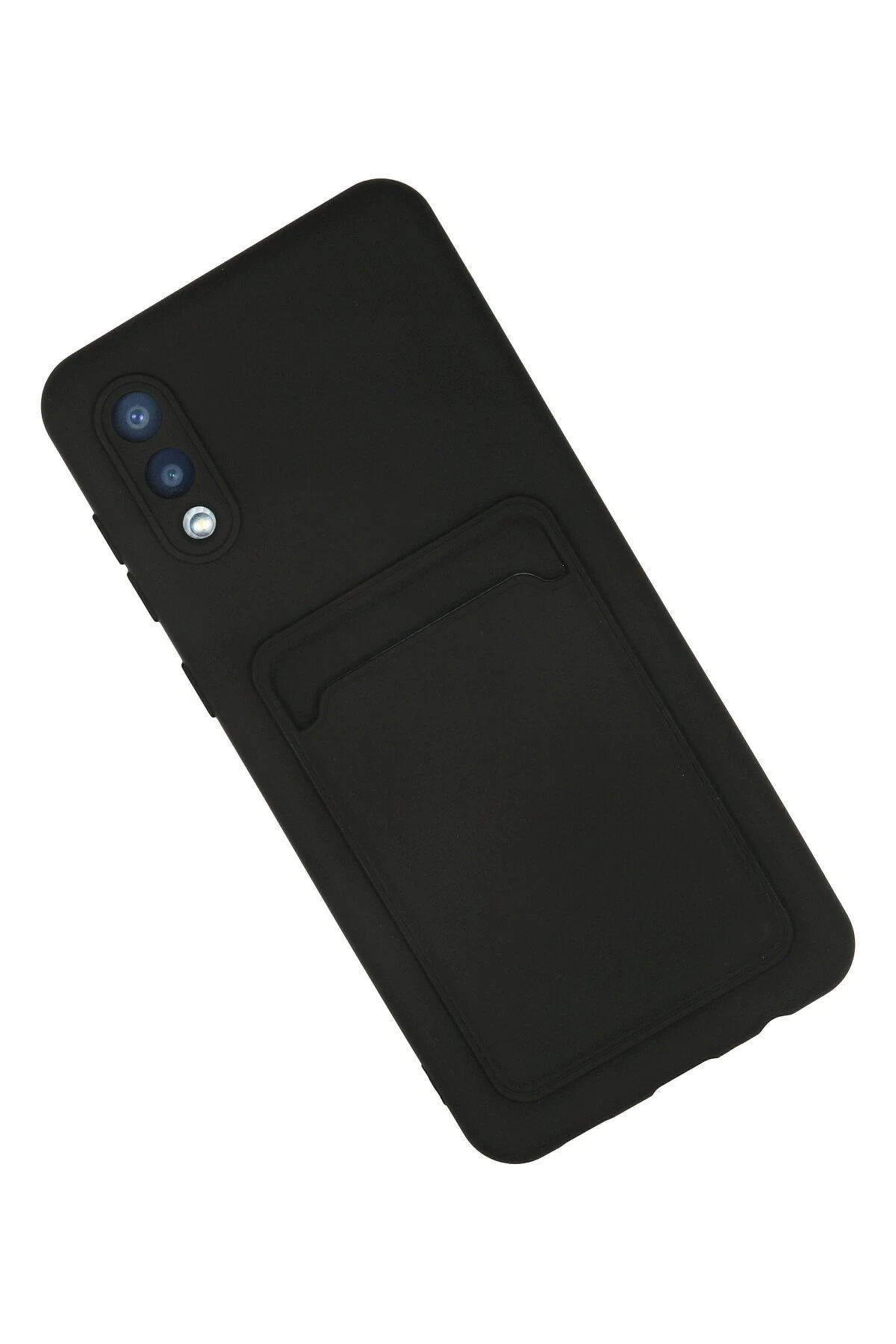 Newface Samsung Galaxy A02 Kılıf Kelvin Kartvizitli Silikon - Siyah — görsel 2