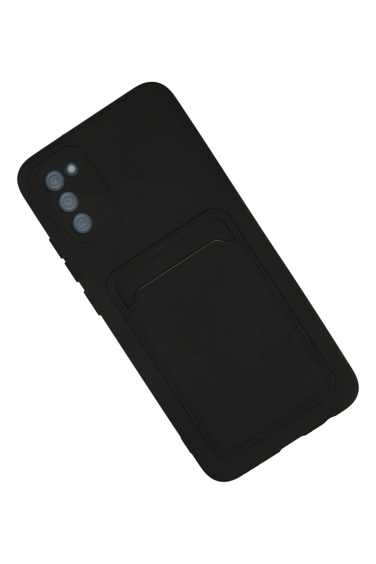 Newface Samsung Galaxy A02S Kılıf Kelvin Kartvizitli Silikon - Siyah — görsel 2