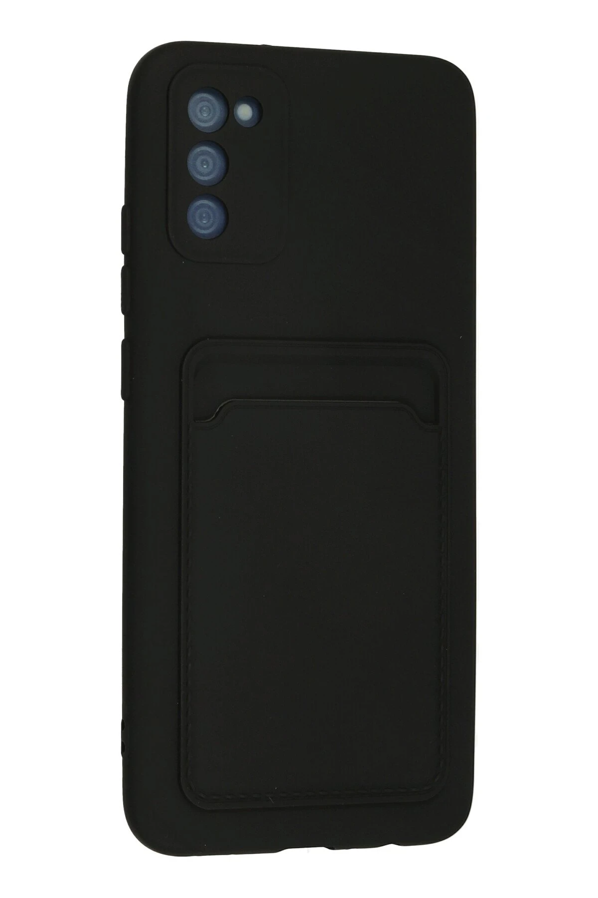 Newface Samsung Galaxy A02S Kılıf Kelvin Kartvizitli Silikon - Siyah — görsel 3