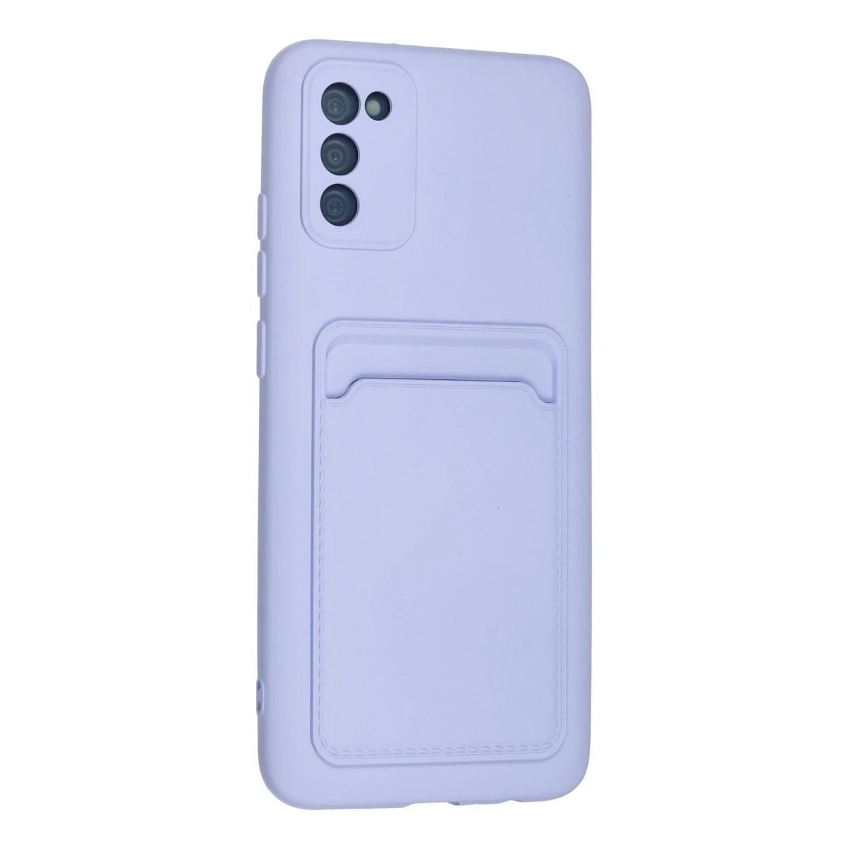 Newface Samsung Galaxy A02S Kılıf Kelvin Kartvizitli Silikon - Lila