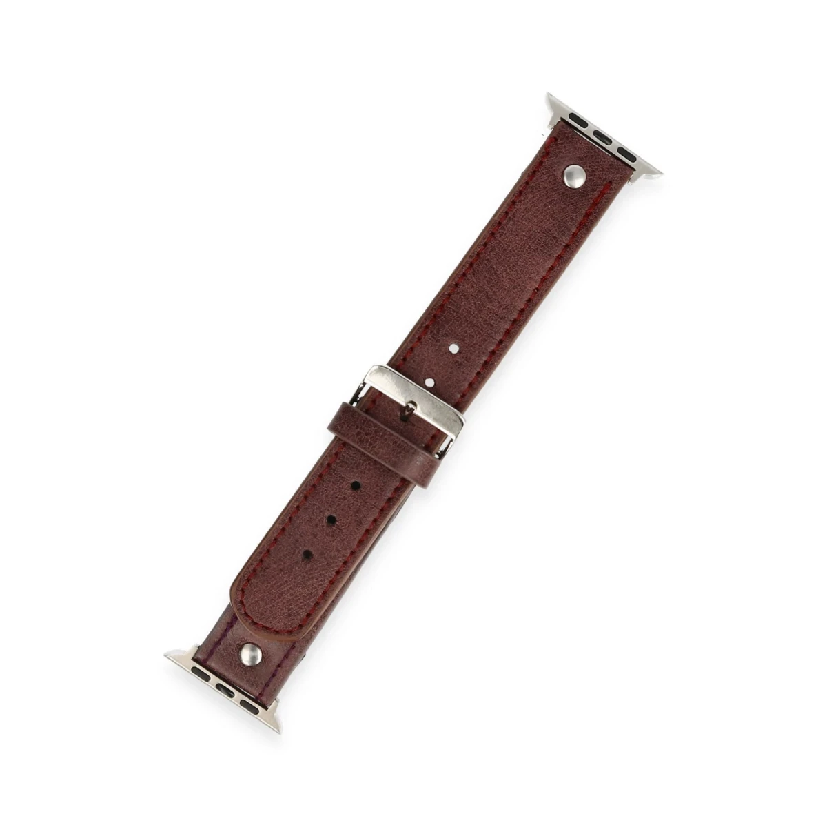 Newface Apple Watch 42mm NL18 Deri Kordon - Derin Mor