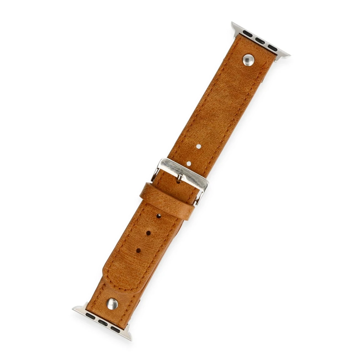 Newface Apple Watch 42mm NL18 Deri Kordon - Taba