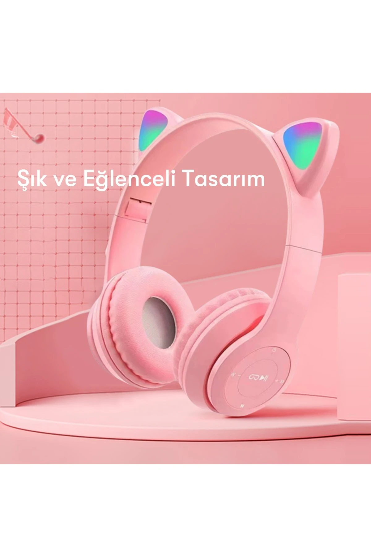 Newface P47M Kablosuz Kedi Kulaklık - Siyah — görsel 4