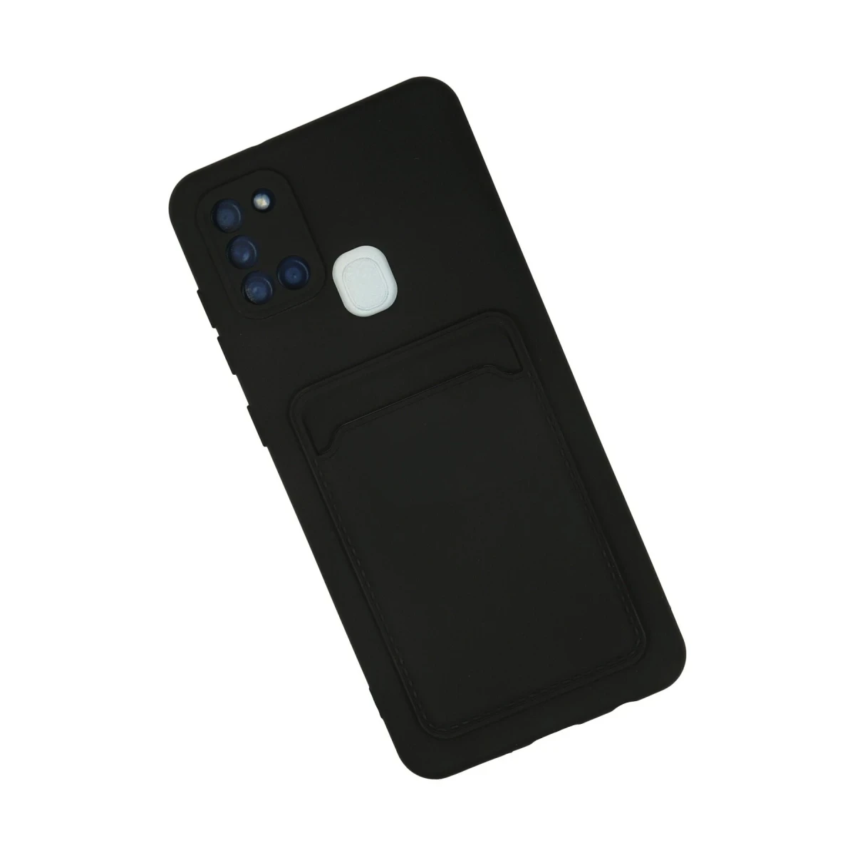 Newface Samsung Galaxy A21S Kılıf Kelvin Kartvizitli Silikon - Siyah — görsel 5