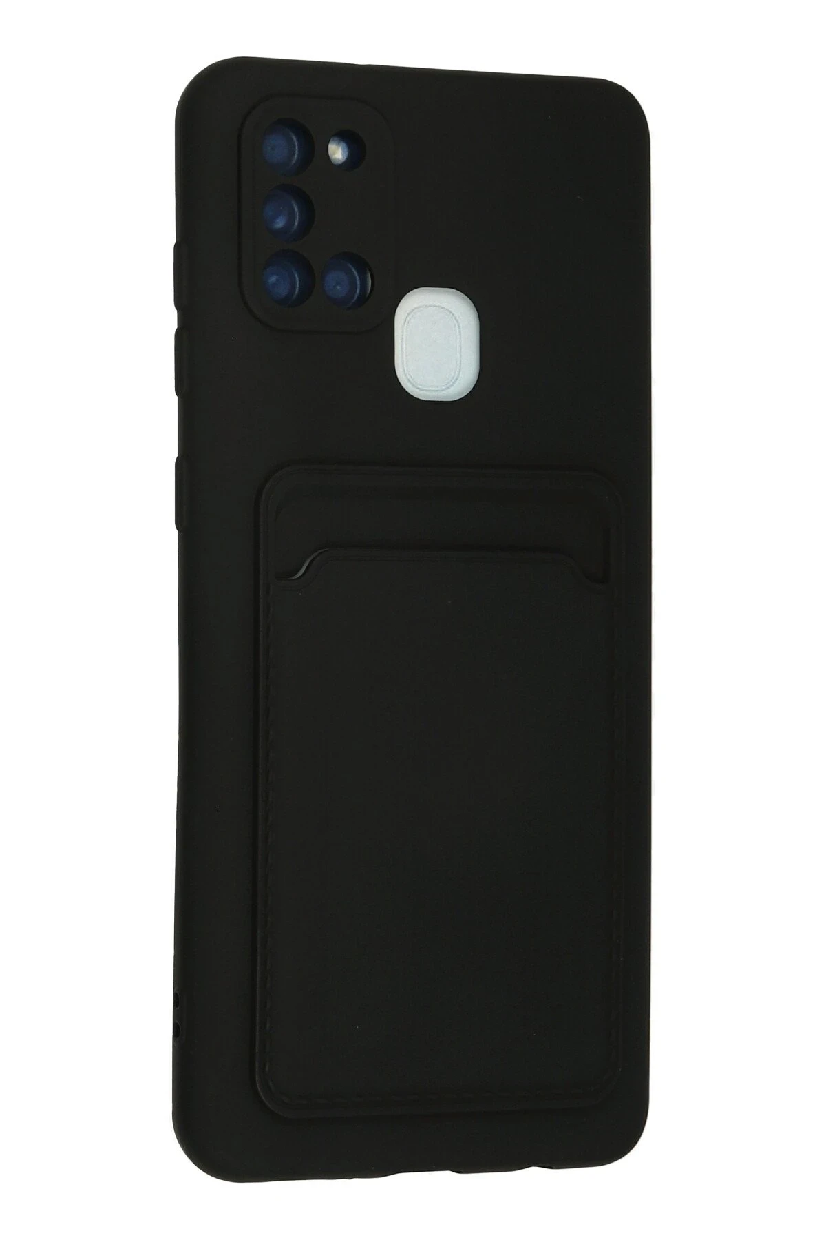 Newface Samsung Galaxy A21S Kılıf Kelvin Kartvizitli Silikon - Siyah — görsel 3