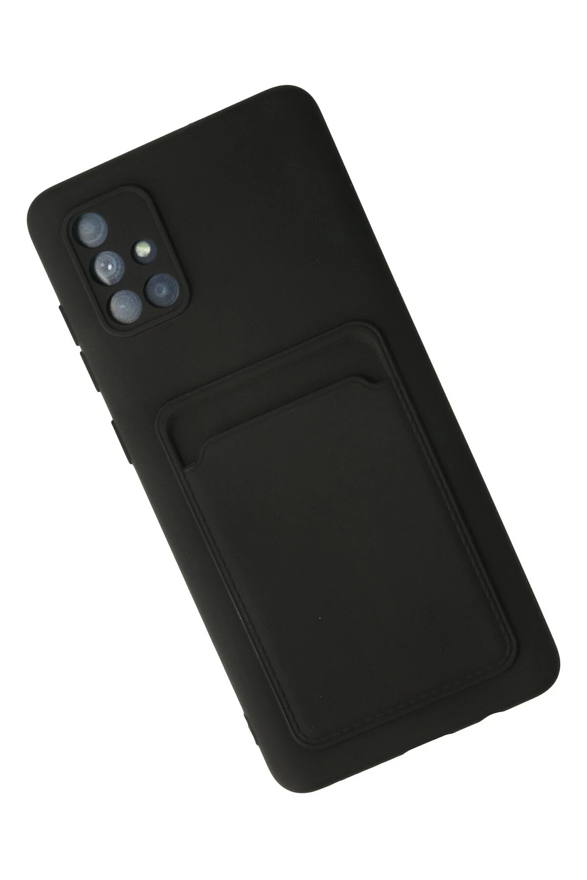 Newface Samsung Galaxy A71 Kılıf Kelvin Kartvizitli Silikon - Siyah — görsel 3