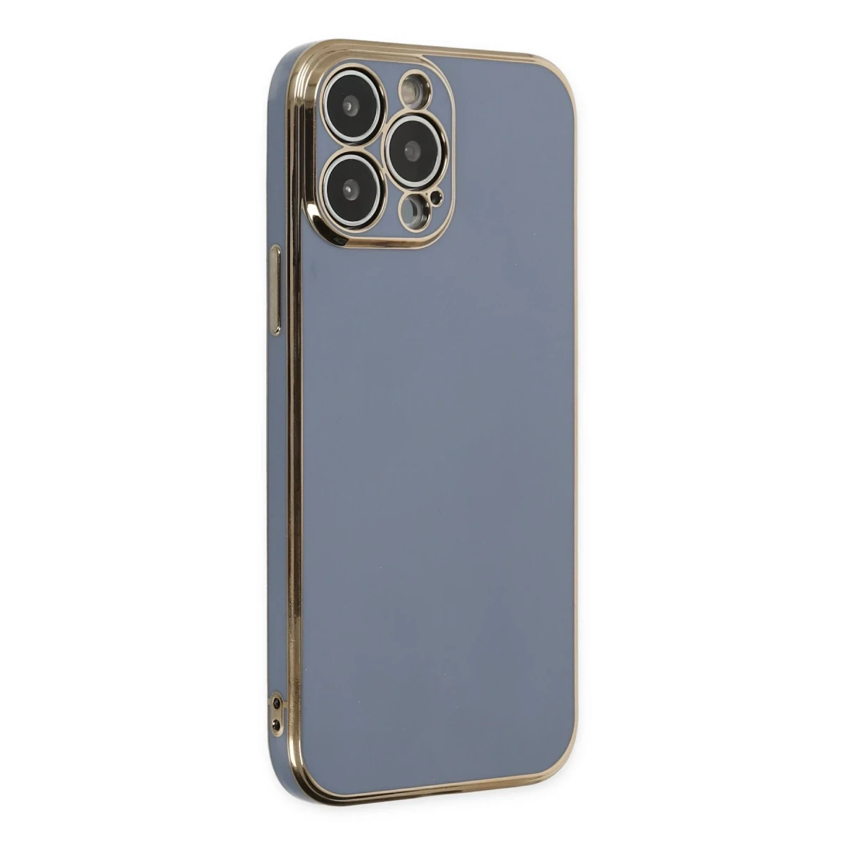 Newface Apple iPhone 14 Pro Max Kılıf Volet Silikon - Mavi