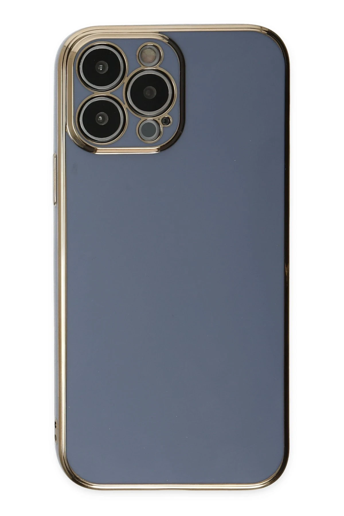 Newface iPhone 14 Pro Max Kılıf Volet Silikon - Mavi