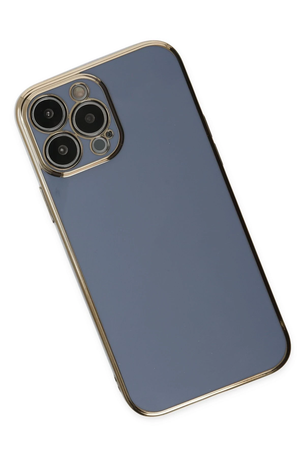 Newface iPhone 14 Pro Max Kılıf Volet Silikon - Mavi