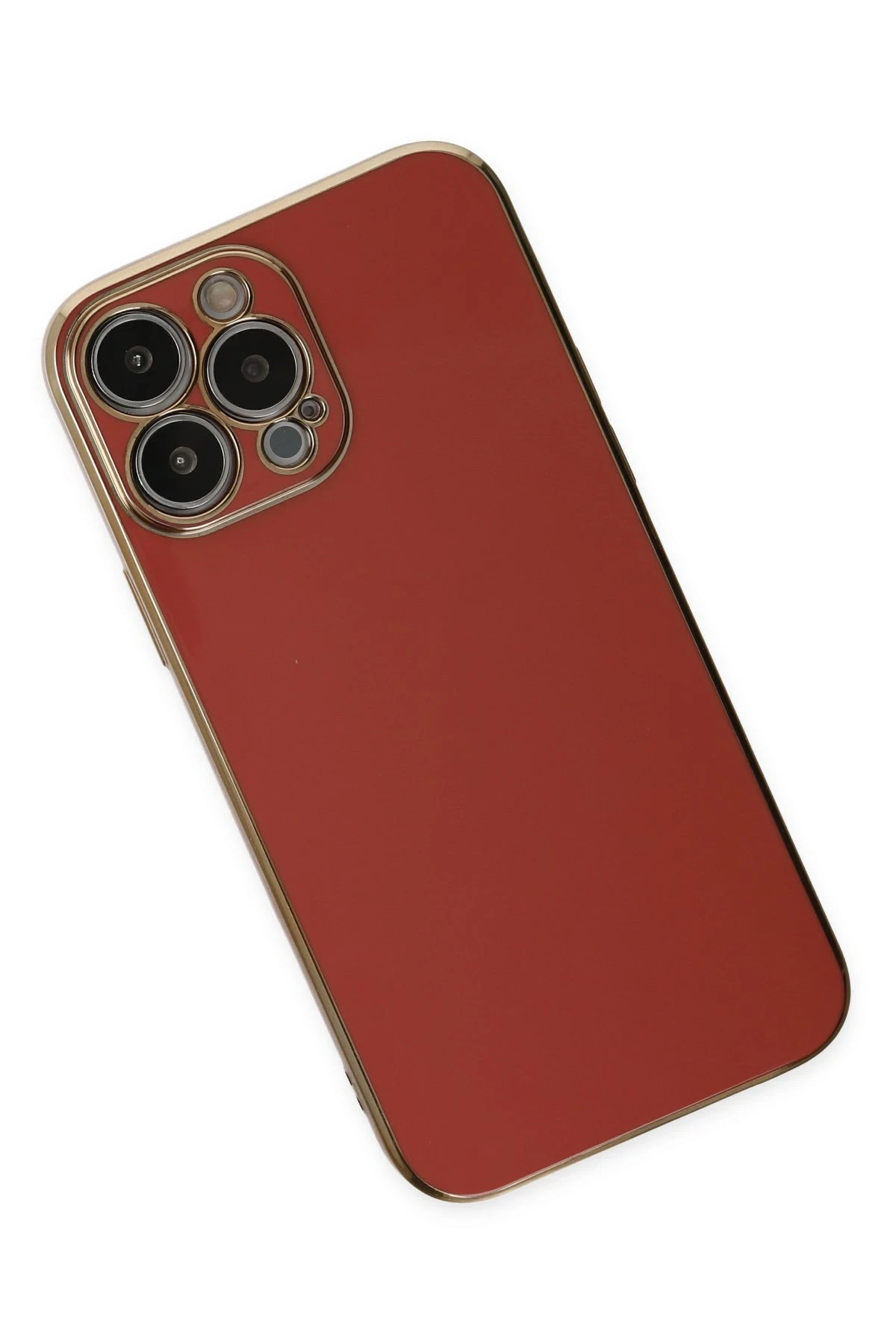 Newface iPhone 14 Pro Max Kılıf Volet Silikon - Kırmızı