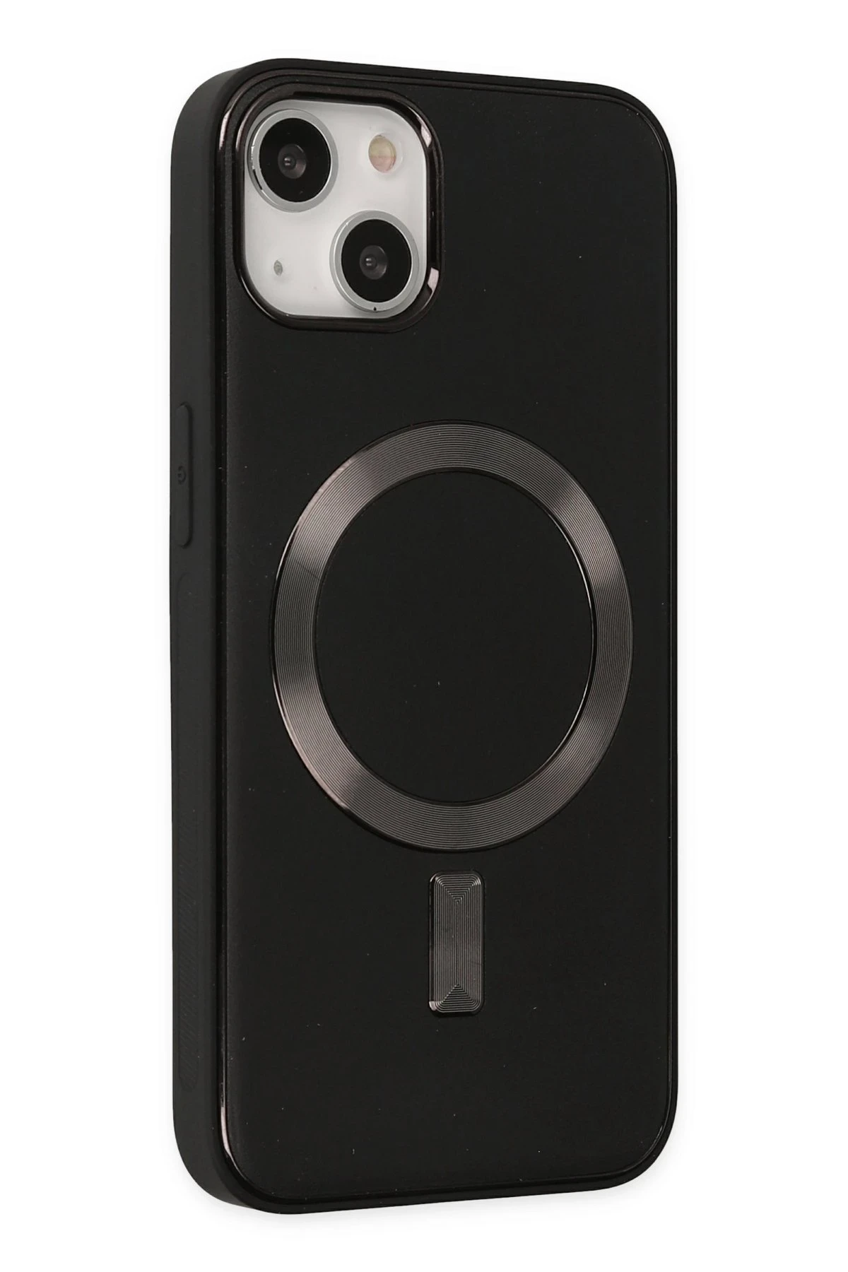 Newface Apple iPhone 14 Kılıf Coco Deri Magneticsafe Silikon - Siyah — görsel 2