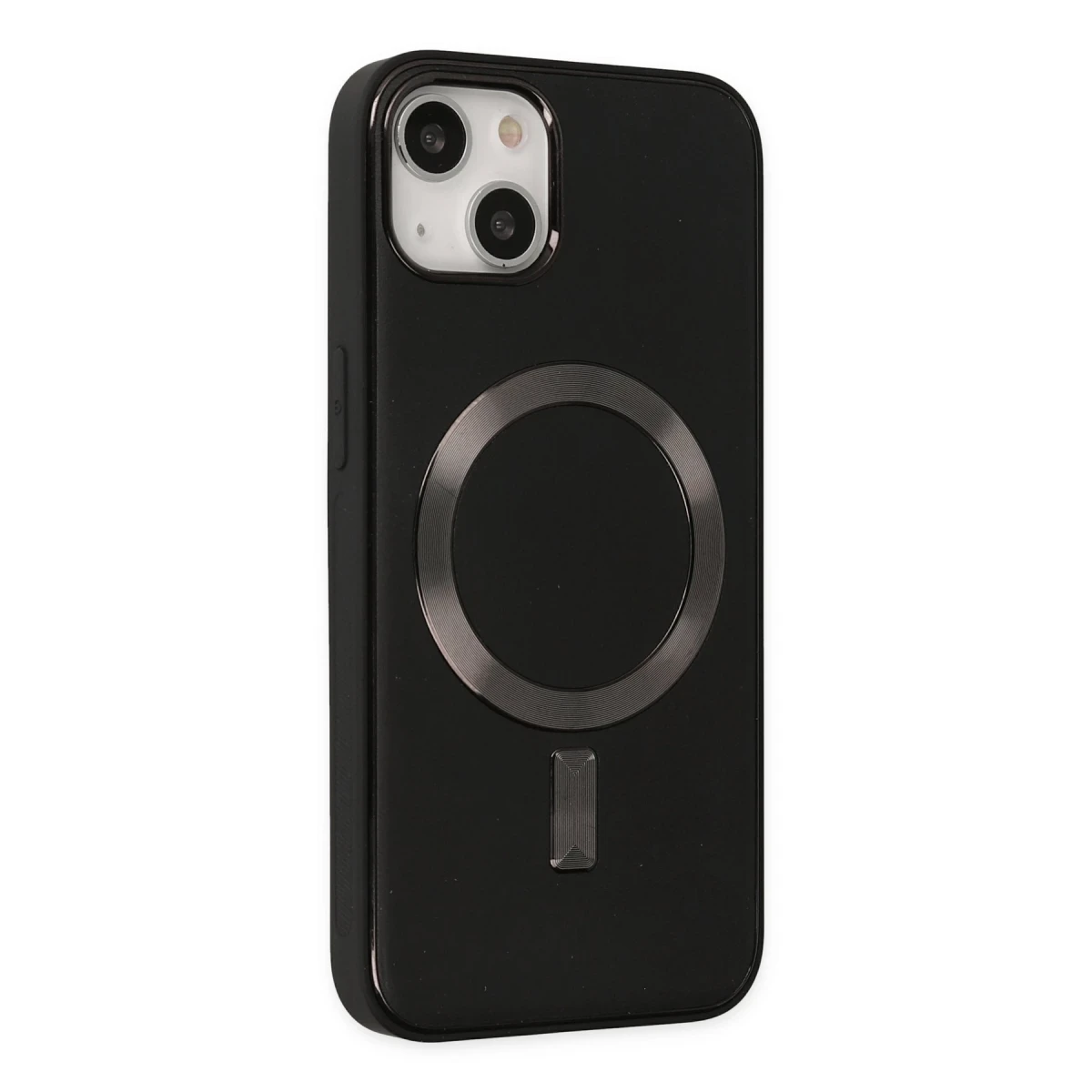 Newface Apple iPhone 14 Kılıf Coco Deri Magneticsafe Silikon - Siyah — görsel 5