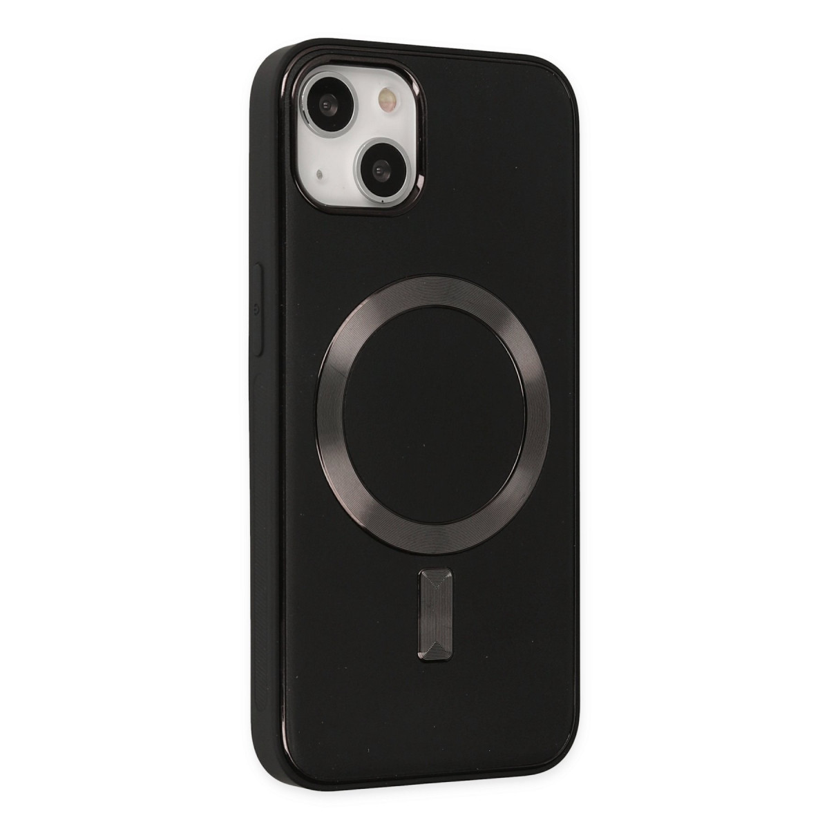 Newface Apple iPhone 14 Kılıf Coco Deri Magneticsafe Silikon - Siyah — görsel 8