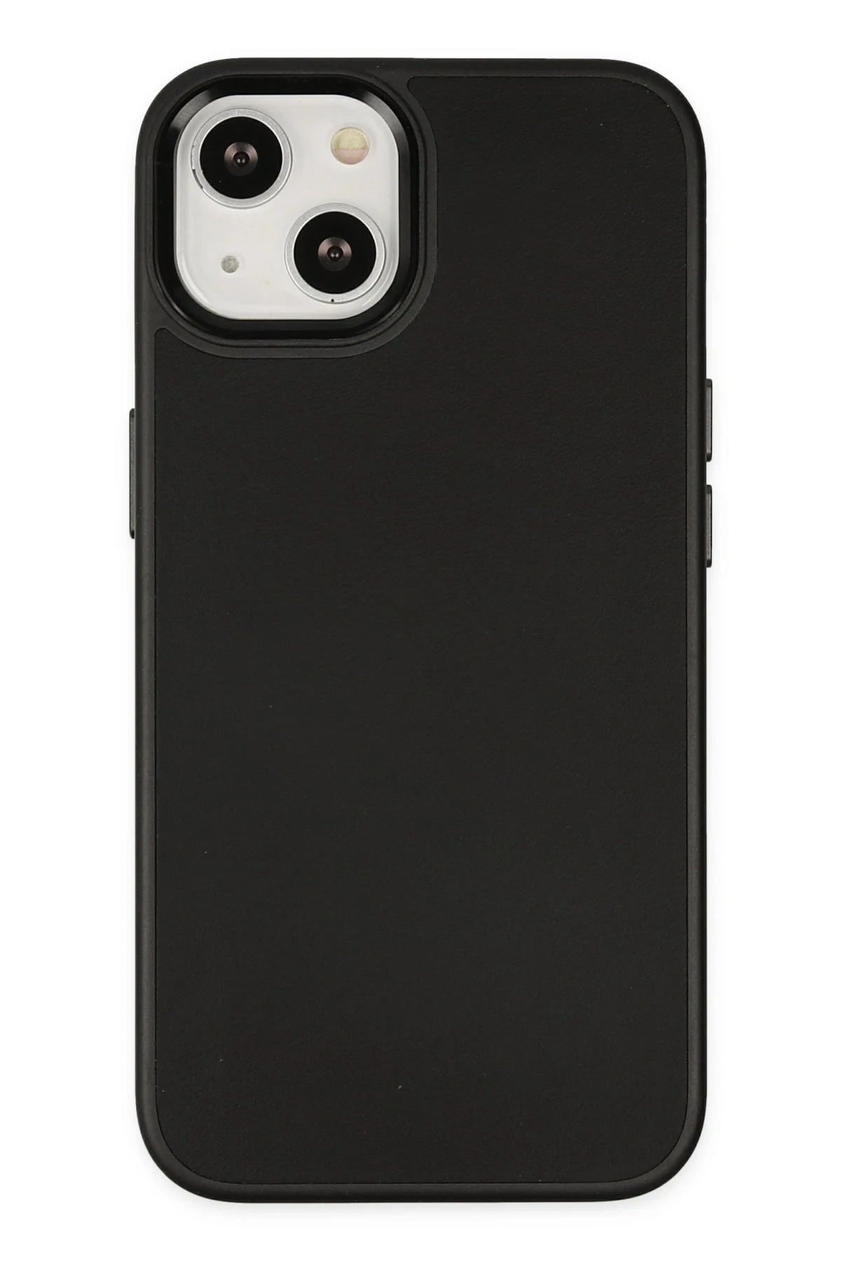 Newface Apple iPhone 14 Kılıf Asya Deri Silikon - Siyah