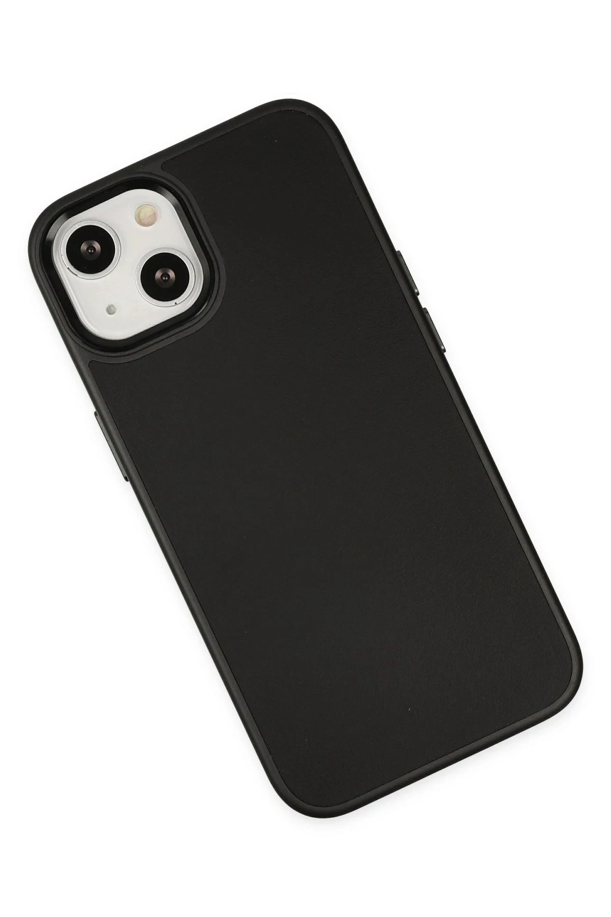 Newface Apple iPhone 14 Kılıf Asya Deri Silikon - Siyah — görsel 3
