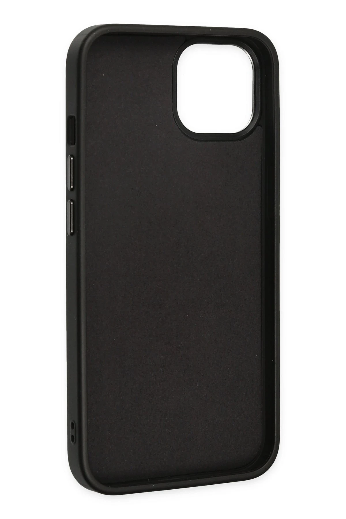 Newface Apple iPhone 14 Kılıf Asya Deri Silikon - Siyah — görsel 4