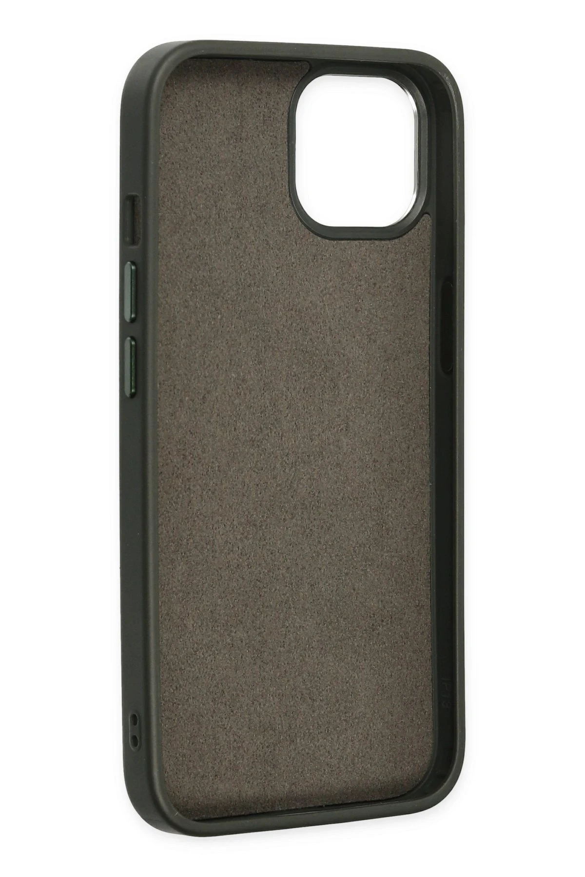Newface iPhone 14 Plus Kılıf Asya Deri Silikon - Koyu Yeşil