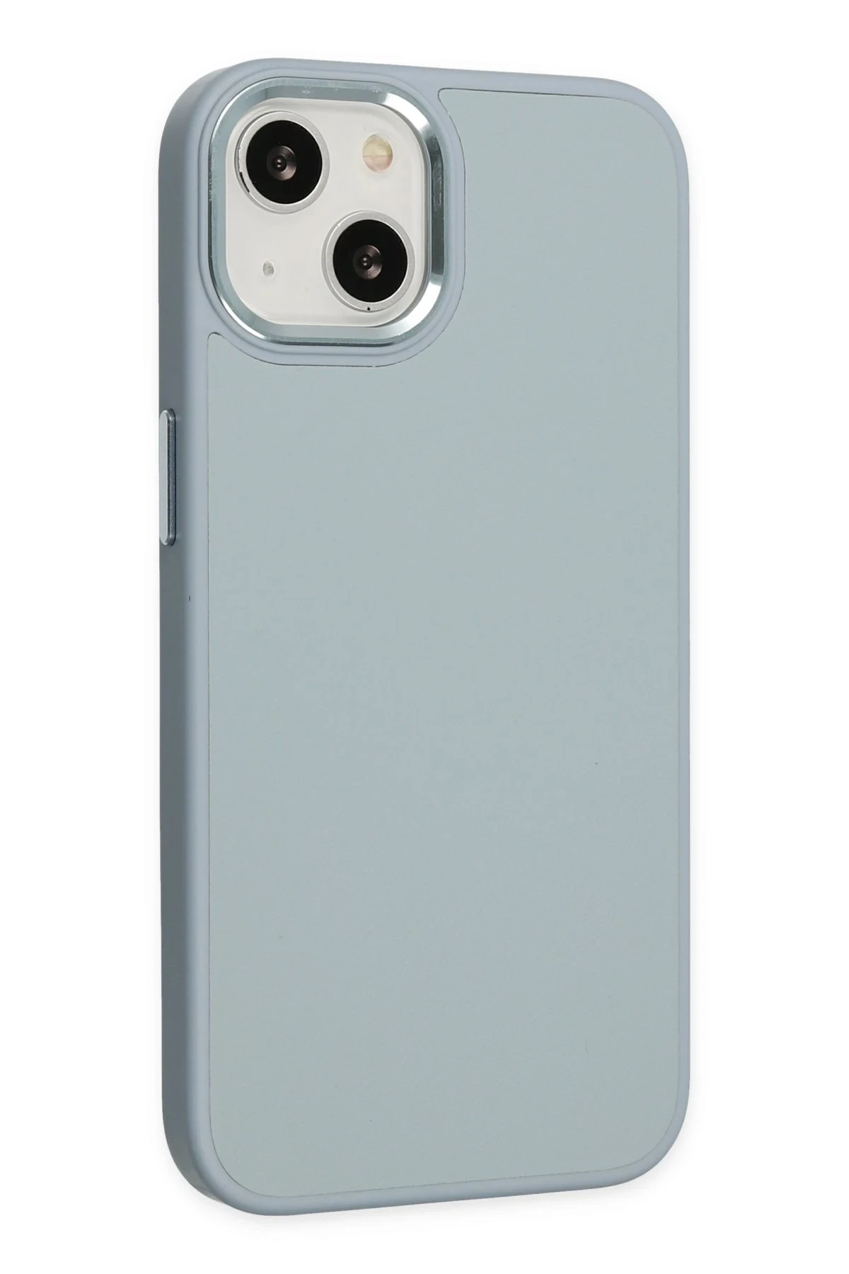 Newface iPhone 14 Plus Kılıf Asya Deri Silikon - Sierra Blue