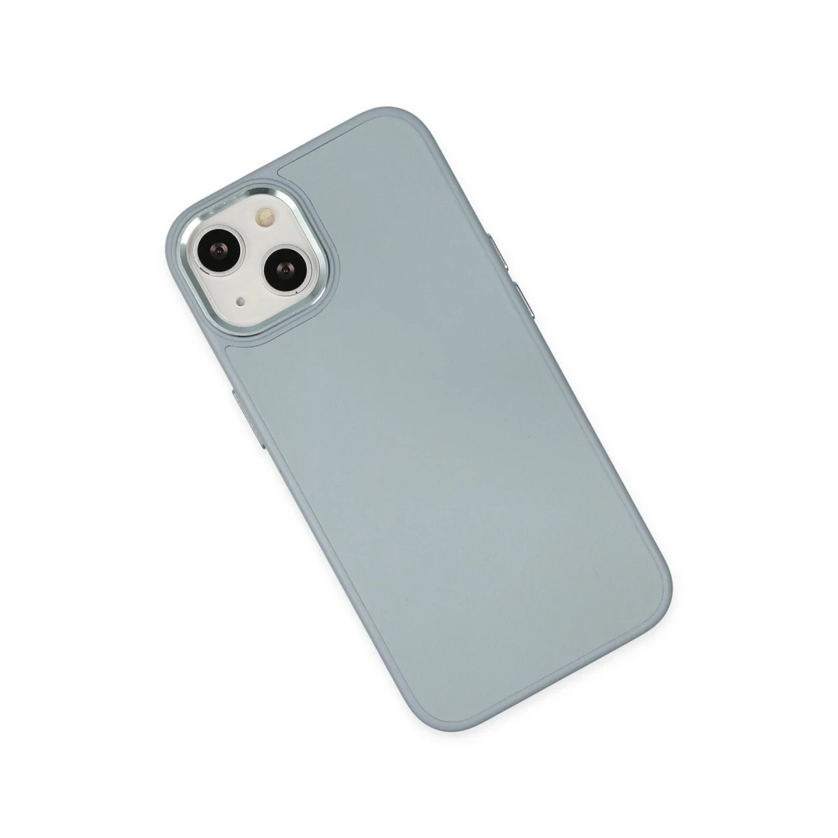 Newface Apple iPhone 14 Plus Kılıf Asya Deri Silikon - Sierra Blue