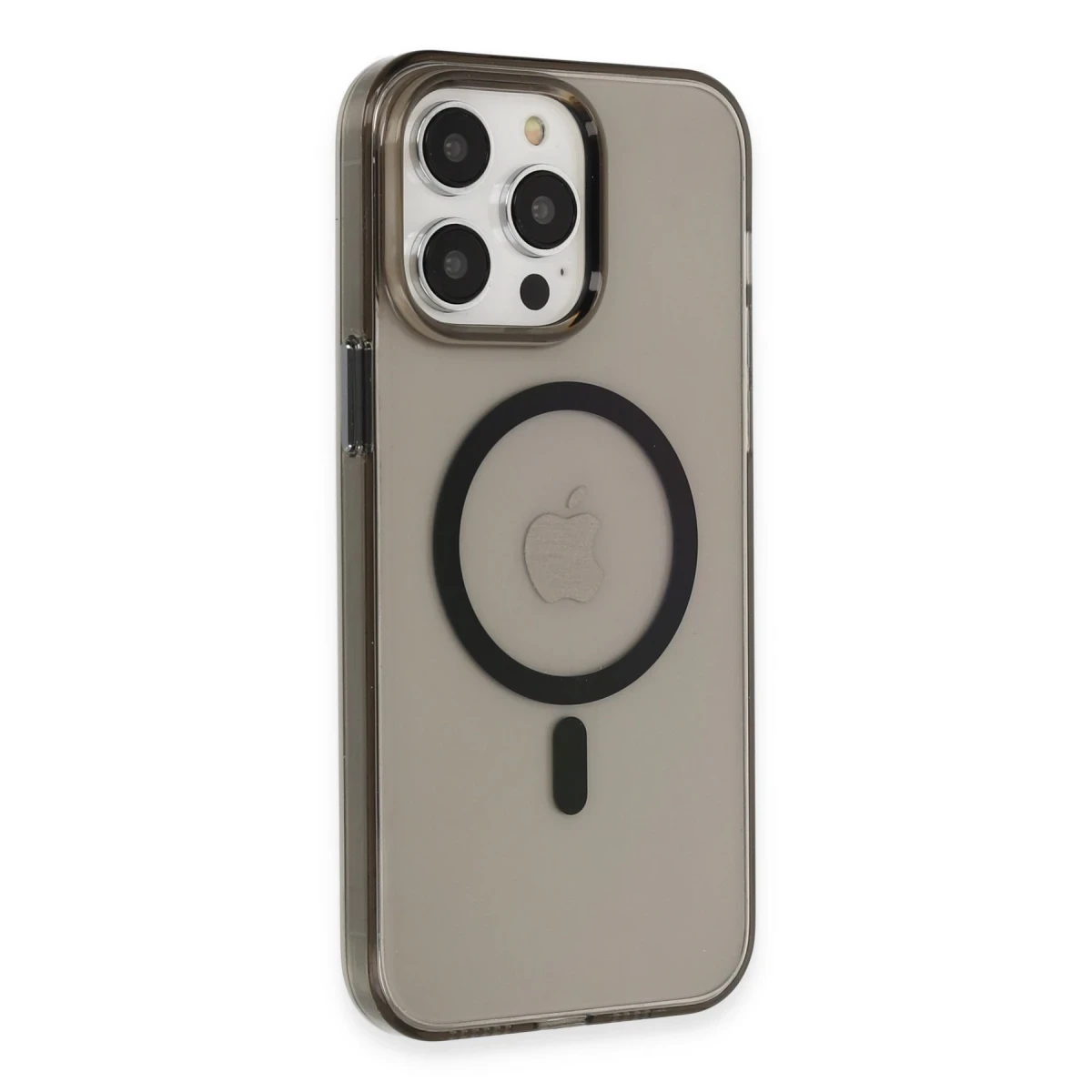 Newface Apple iPhone 13 Pro Max Kılıf Tron Şeffaf Magsafe Kapak - Siyah — görsel 5