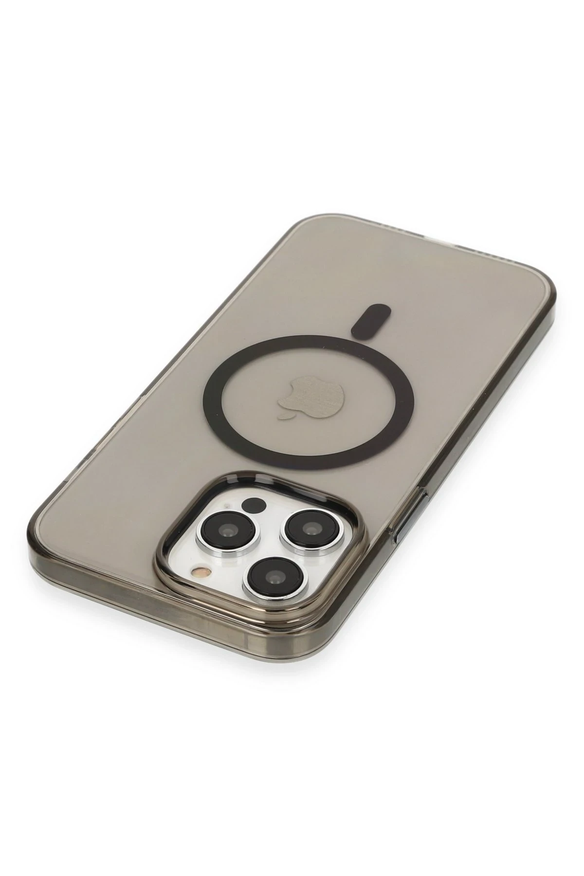 Newface Apple iPhone 13 Pro Max Kılıf Tron Şeffaf Magsafe Kapak - Siyah — görsel 2