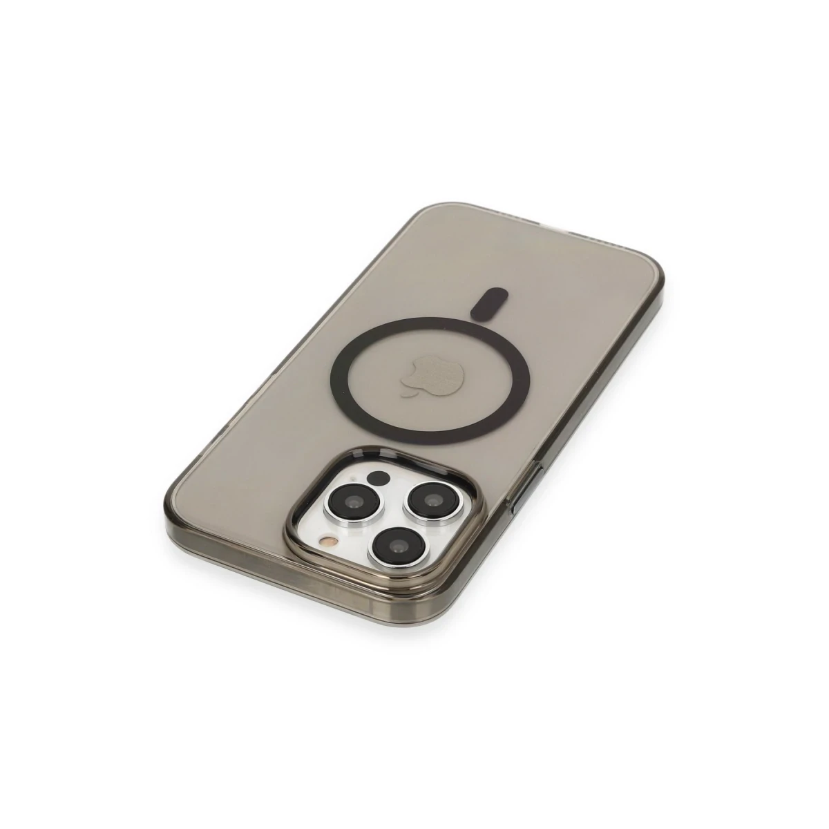 Newface Apple iPhone 13 Pro Max Kılıf Tron Şeffaf Magsafe Kapak - Siyah — görsel 6