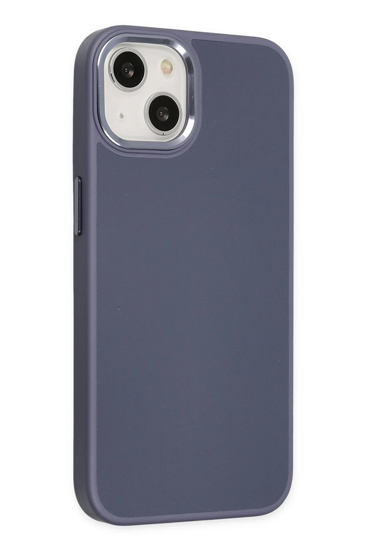 Newface iPhone 14 Plus Kılıf Asya Deri Silikon - Mor