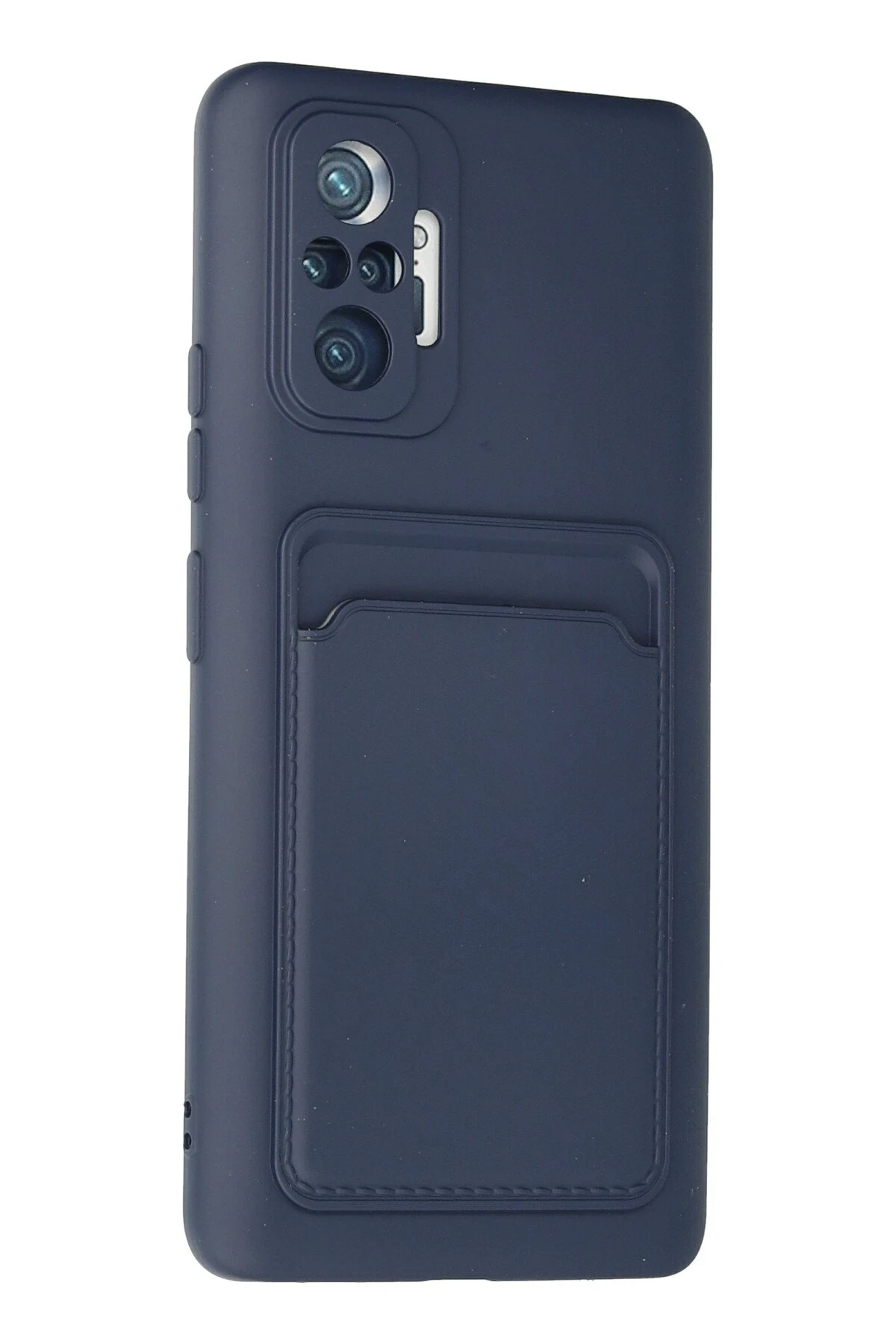Newface Xiaomi Redmi Note 10 Pro Kılıf Kelvin Kartvizitli Silikon - Lacivert