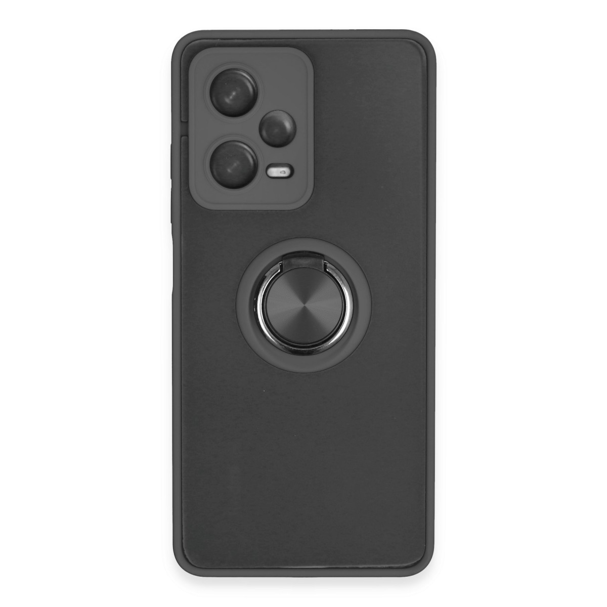 Newface Xiaomi Redmi Note 12 5G Kılıf Montreal Yüzüklü Silikon Kapak - Siyah — görsel 11