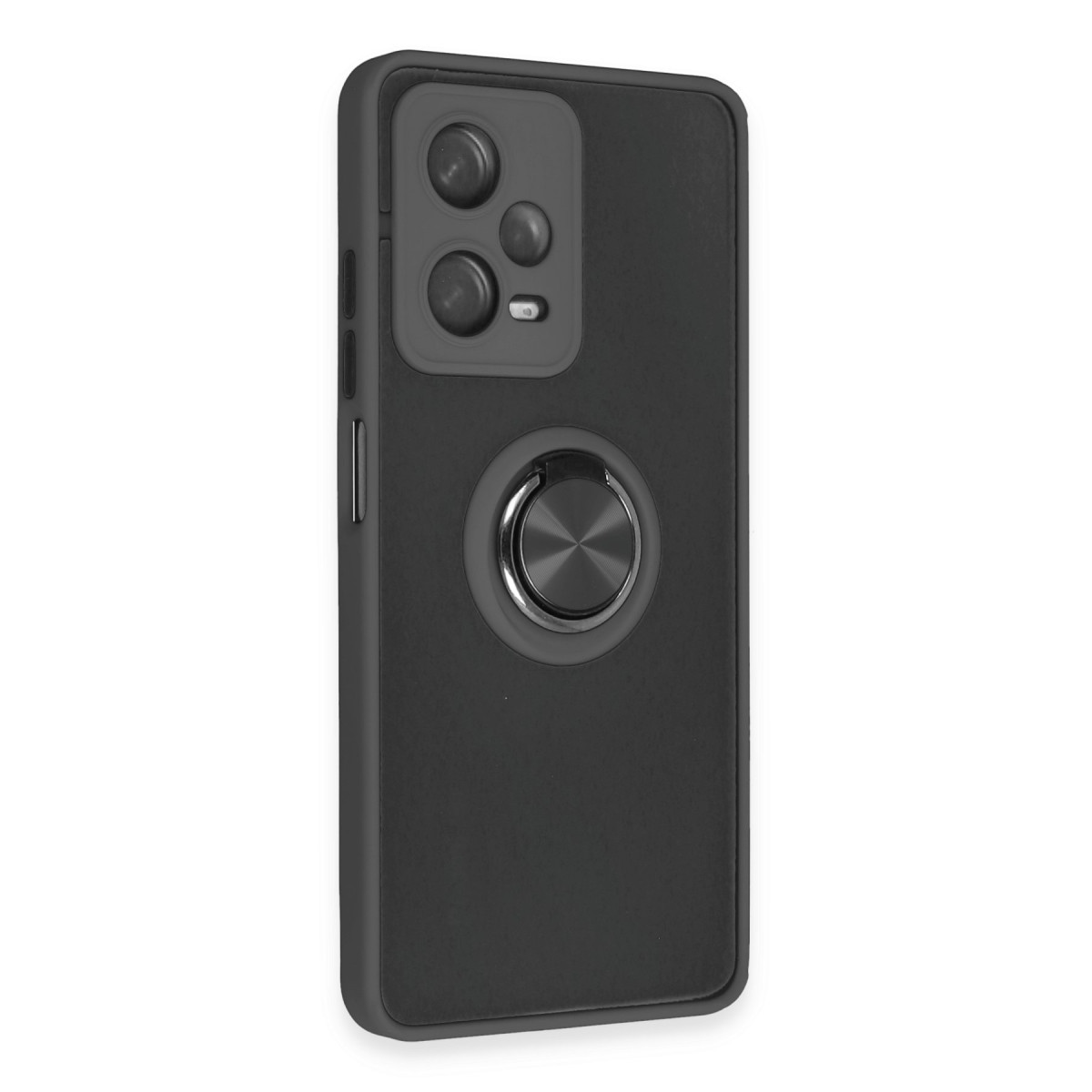 Newface Xiaomi Redmi Note 12 5G Kılıf Montreal Yüzüklü Silikon Kapak - Siyah — görsel 12