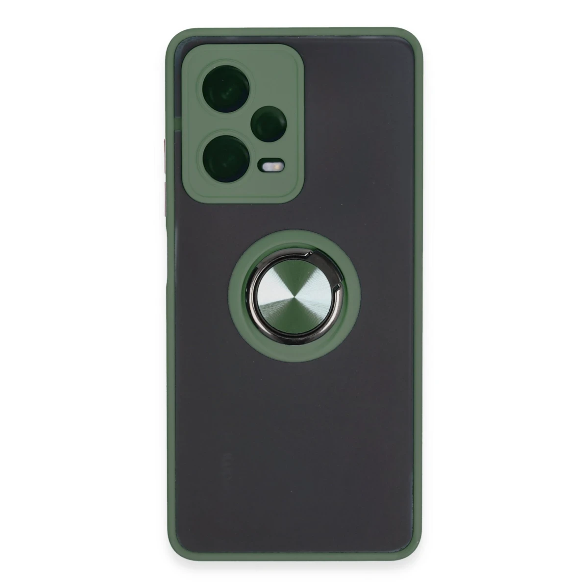 Newface Xiaomi Xiaomi Poco X5 Pro 5G Kılıf Montreal Yüzüklü Silikon Kapak - Yeşil