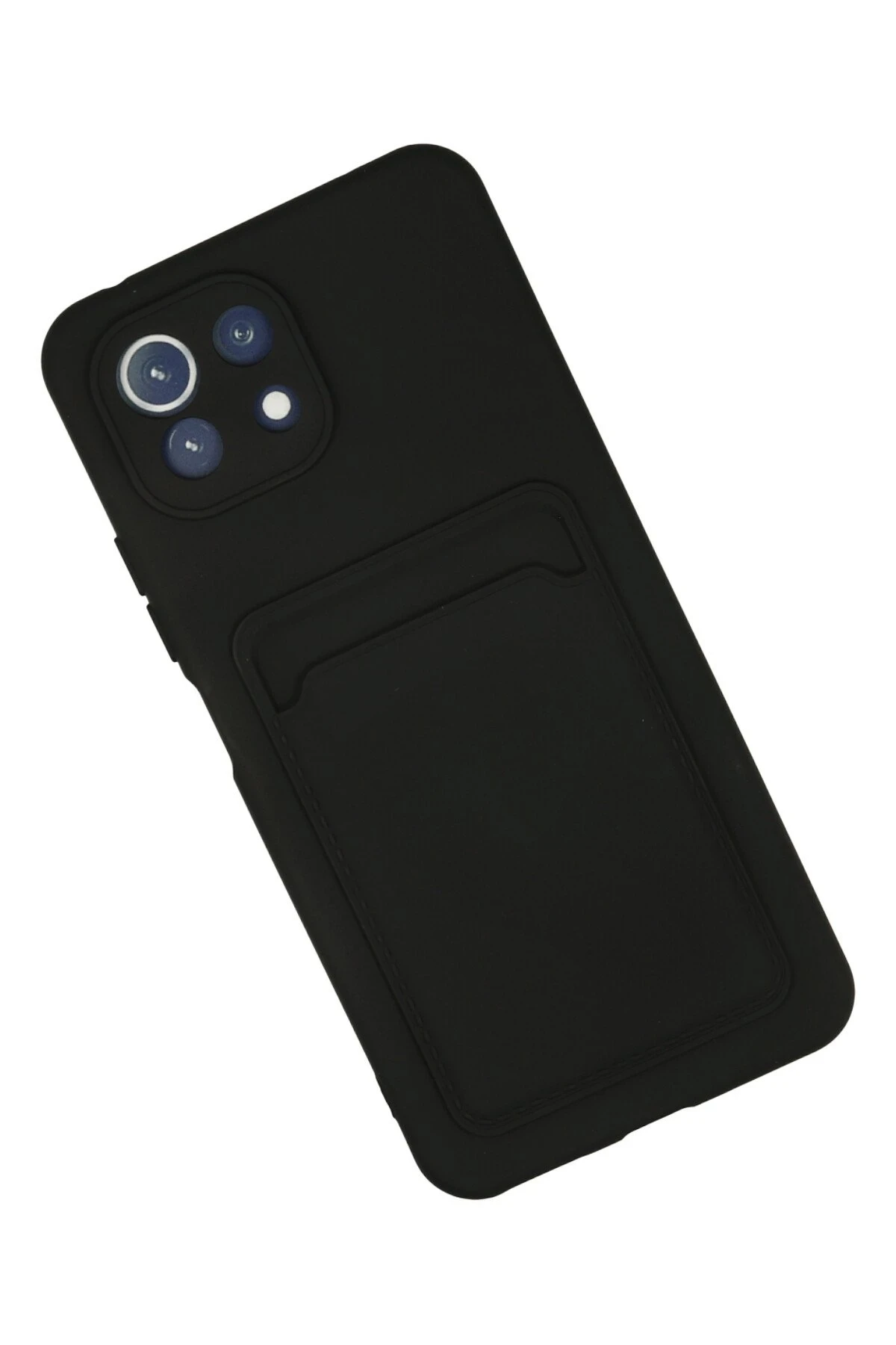 Newface Xiaomi Mi 11 Kılıf Kelvin Kartvizitli Silikon - Siyah