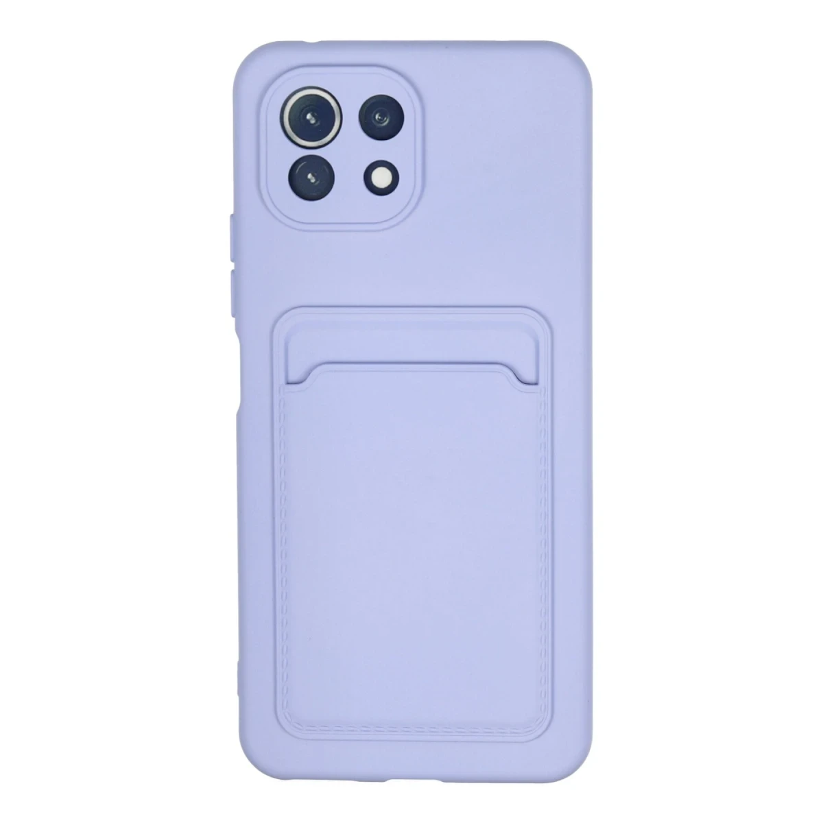 Newface Xiaomi Mi 11 Kılıf Kelvin Kartvizitli Silikon - Lila