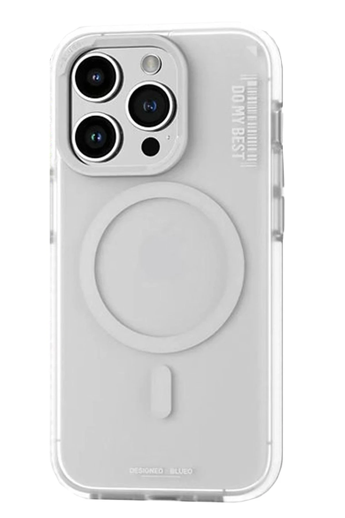 Newface Apple iPhone 14 Pro Kılıf Blueo Friendly Magsafe Kapak - Beyaz