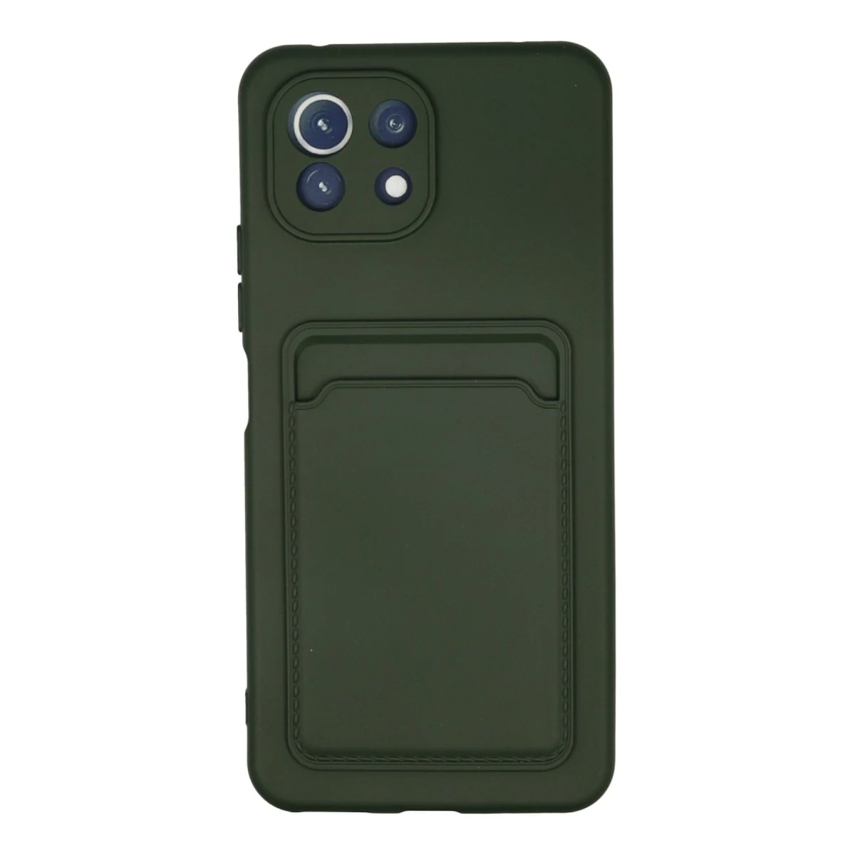 Newface Xiaomi Mi 11 Kılıf Kelvin Kartvizitli Silikon - Koyu Yeşil