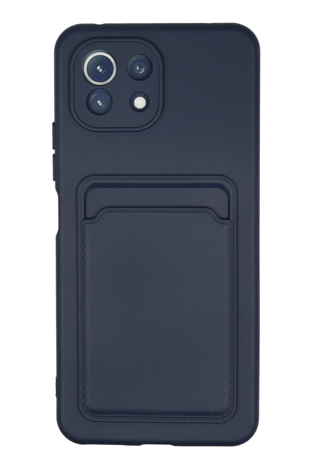 Newface Xiaomi Mi 11 Kılıf Kelvin Kartvizitli Silikon - Lacivert