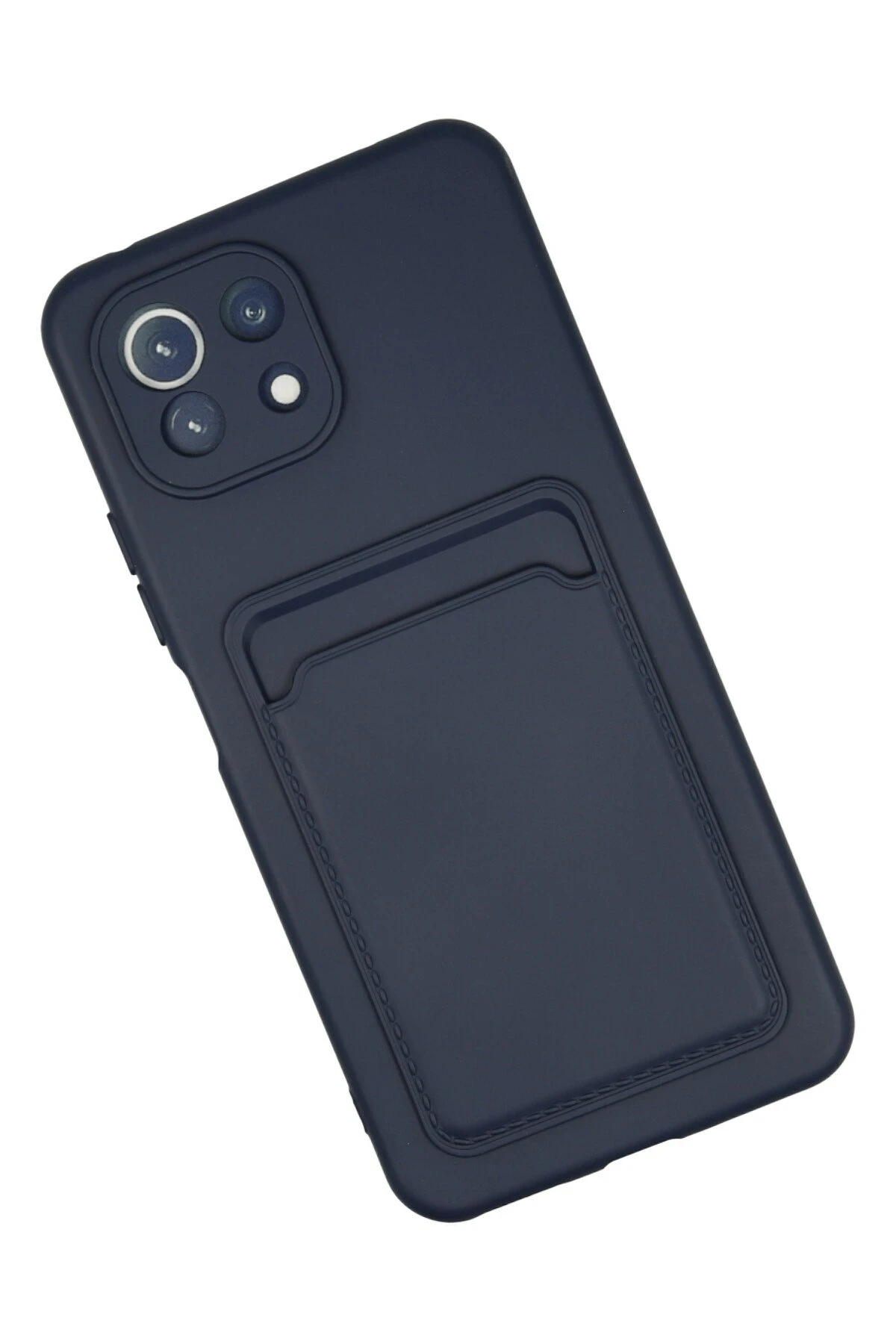 Newface Xiaomi Mi 11 Kılıf Kelvin Kartvizitli Silikon - Lacivert