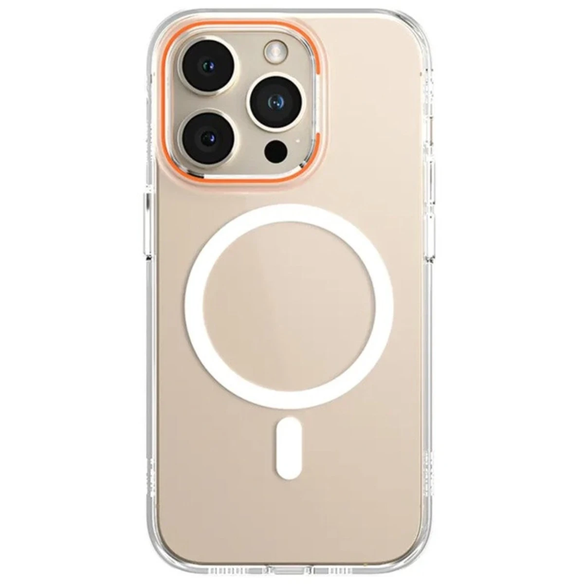 Newface Apple iPhone 14 Pro Kılıf Blueo Anti Drop Magsafe Kapak - Turuncu — görsel 3