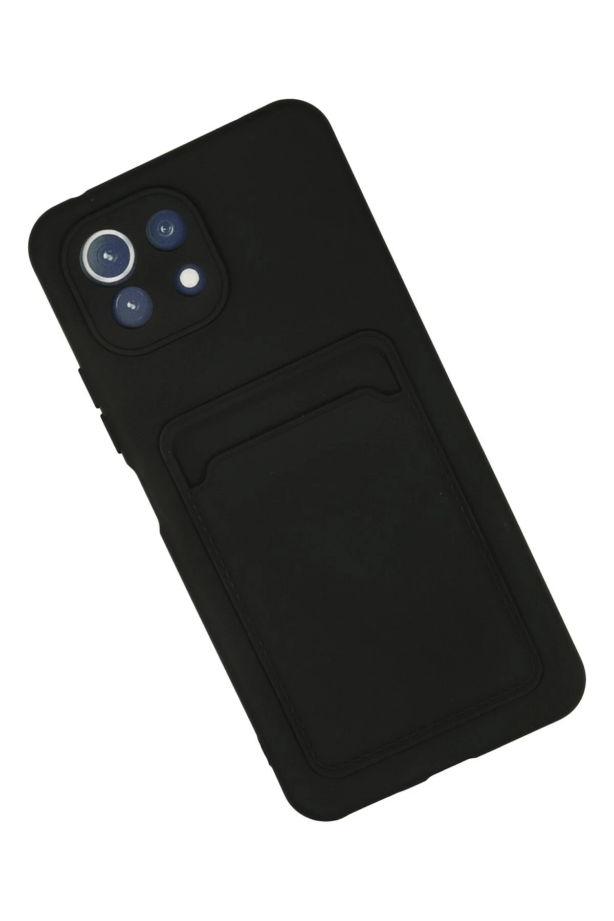Newface Xiaomi Mİ 11 Lite Kılıf Kelvin Kartvizitli Silikon - Siyah — görsel 2