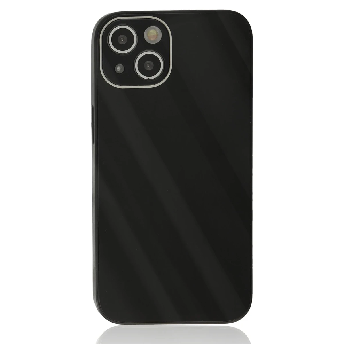 Newface Apple iPhone 14 Plus Kılıf Glass Kapak - Siyah — görsel 6