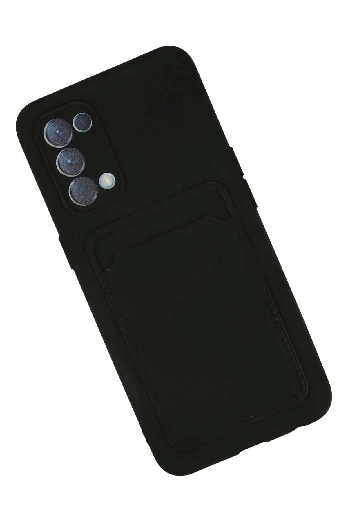 Newface Oppo Reno 5 Kılıf Kelvin Kartvizitli Silikon - Siyah — görsel 2