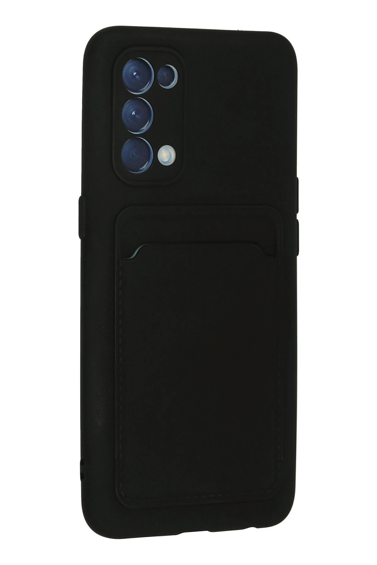 Newface Oppo Reno 5 Kılıf Kelvin Kartvizitli Silikon - Siyah — görsel 3