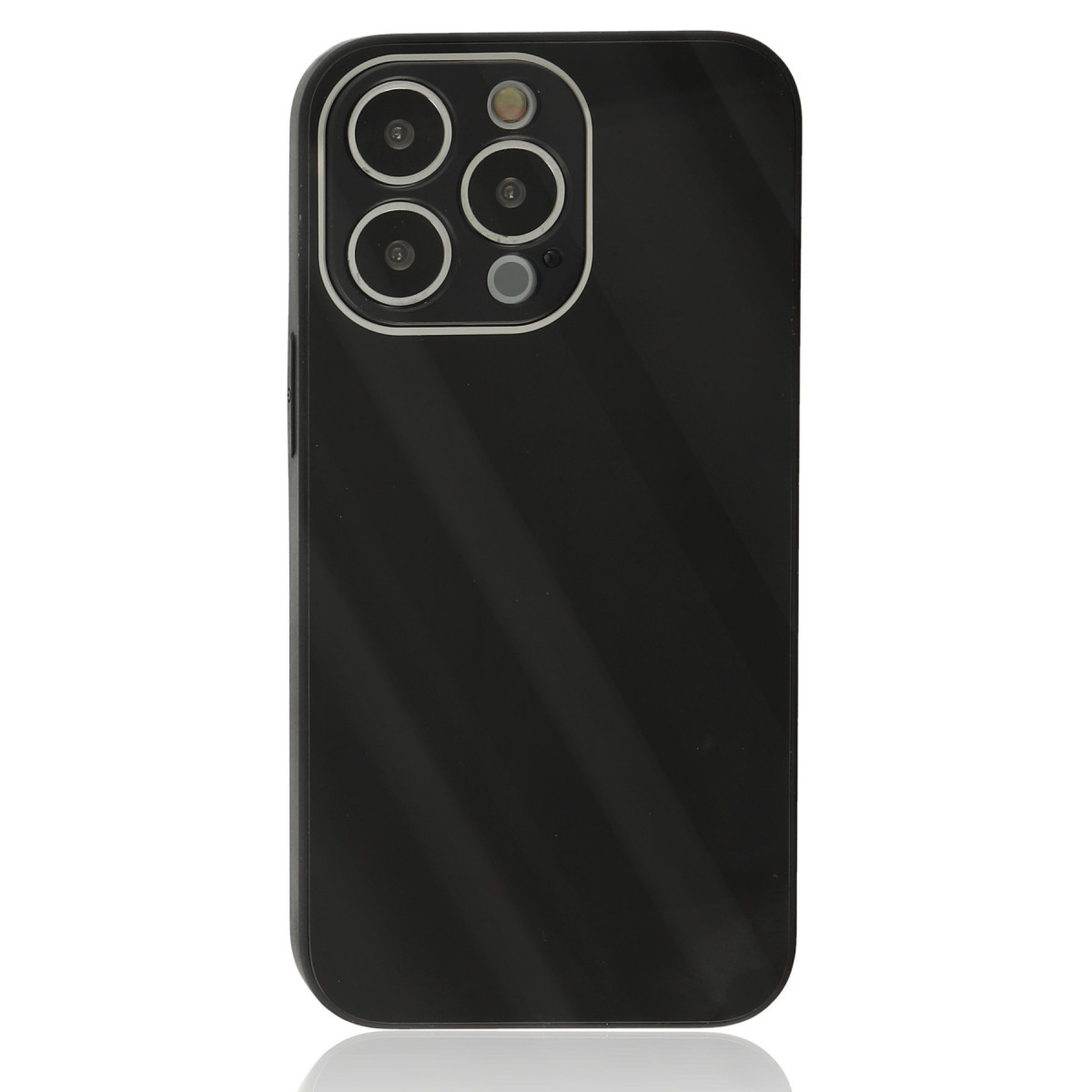 Newface Apple iPhone 14 Pro Max Kılıf Glass Kapak - Siyah — görsel 11