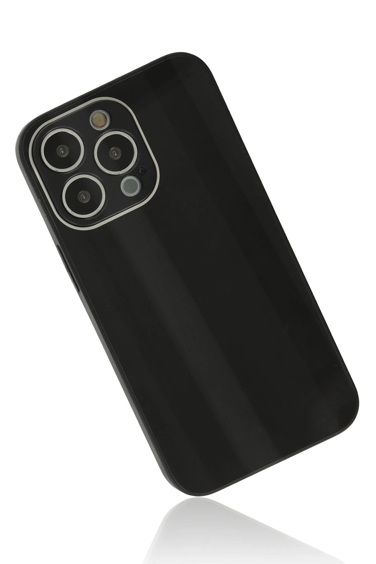 Newface Apple iPhone 14 Pro Max Kılıf Glass Kapak - Siyah — görsel 2