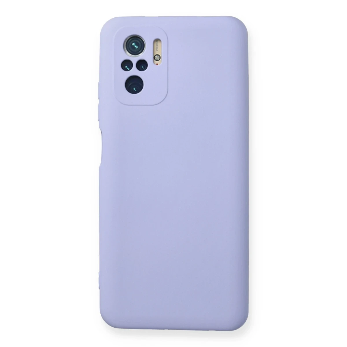 Newface Xiaomi Redmi Note 10 Kılıf Nano içi Kadife Silikon - Lila