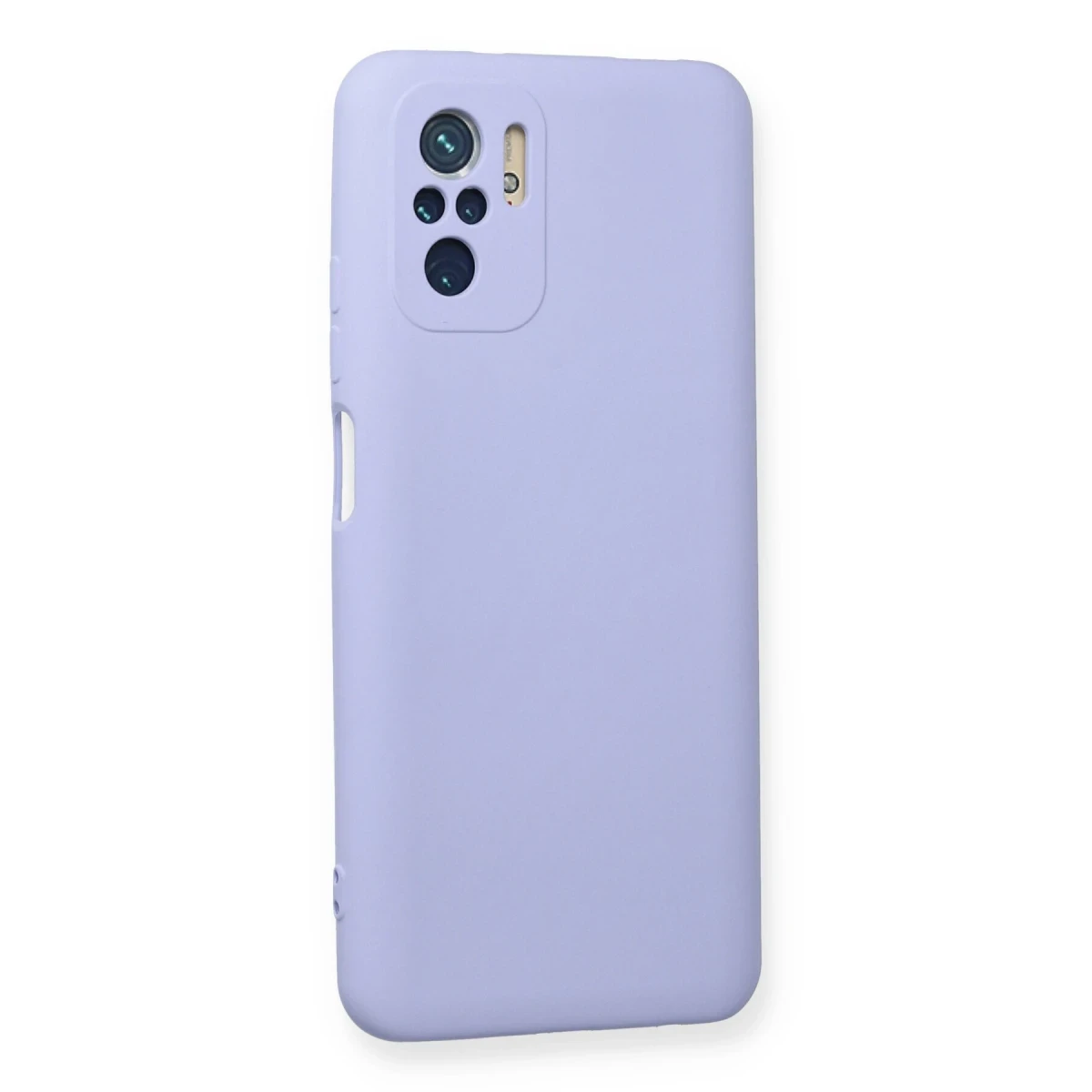 Xiaomi Redmi Note 10 Kılıf Nano içi Kadife Silikon - Lila