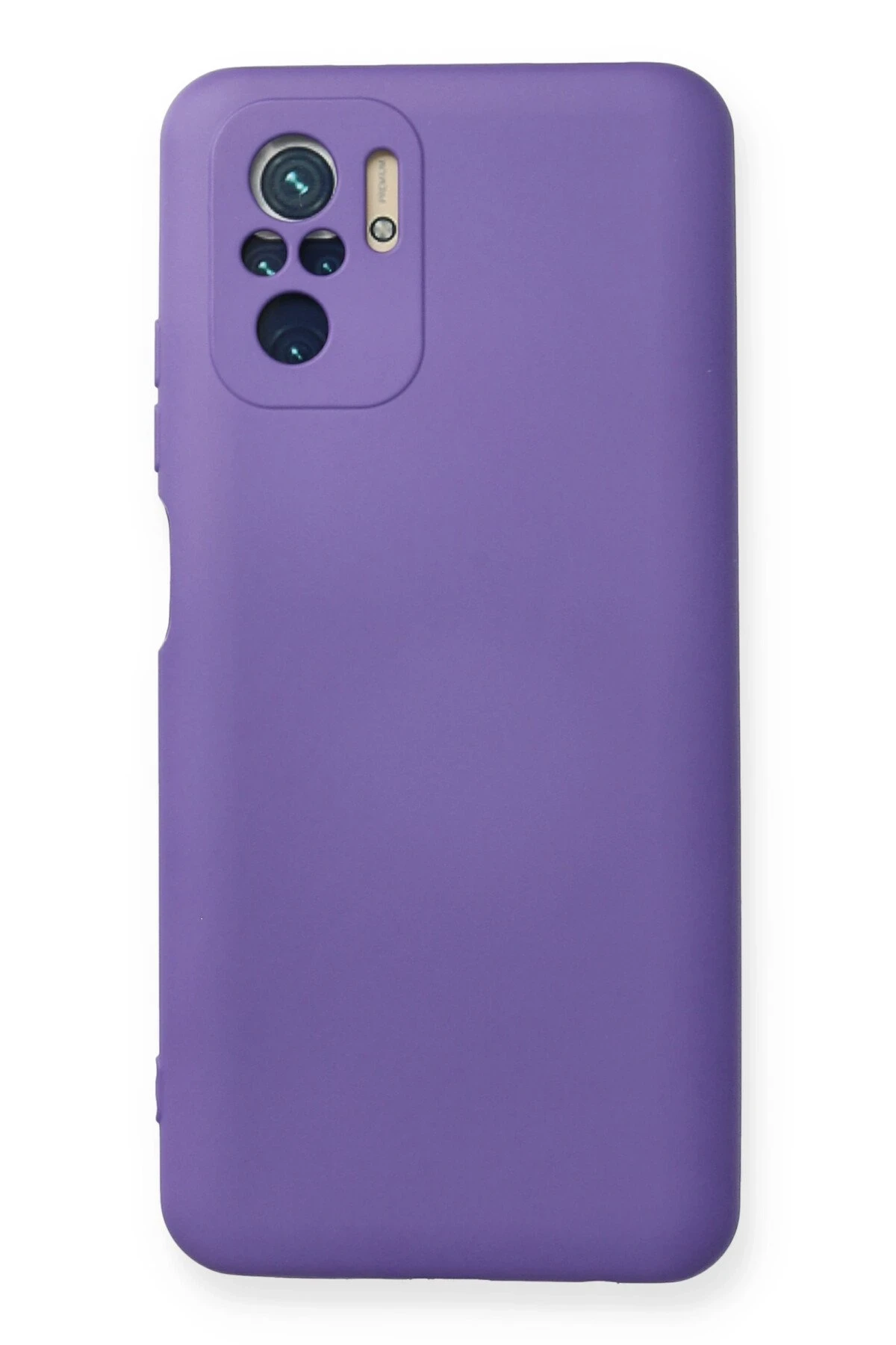 Newface Xiaomi Redmi Note 10 Kılıf Nano içi Kadife Silikon - Mor