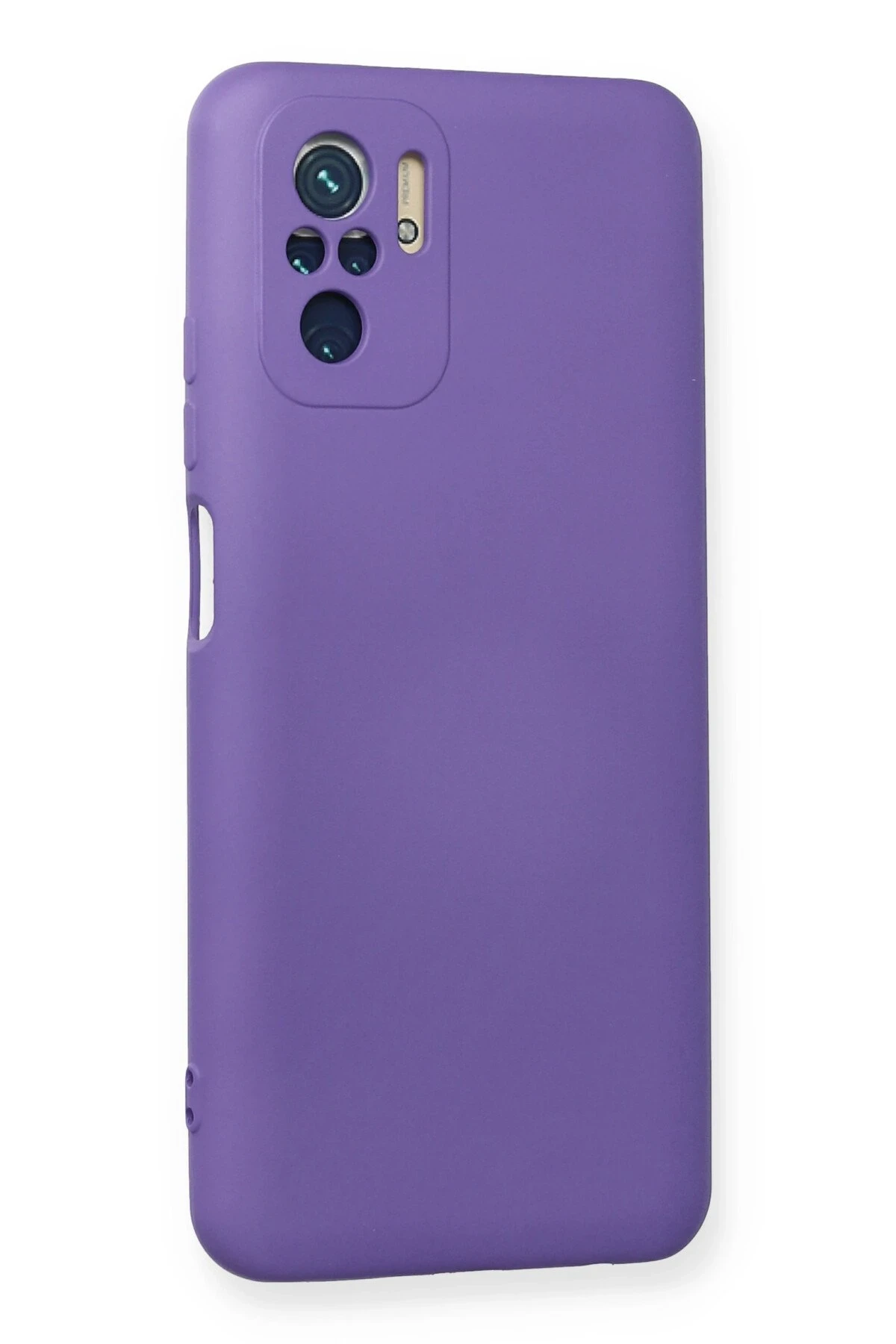 Newface Xiaomi Redmi Note 10 Kılıf Nano içi Kadife Silikon - Mor